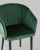 Стул с подлокотниками Нейтон велюр зеленый. Фото №9