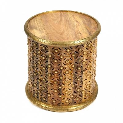 Столик Secret De Maison DRUM ( mod. ND-023) дерево манго, 43x46см, коричневый фото Столик Secret De Maison DRUM ( mod. ND-023) дерево манго, 43x46см, коричневый. Фото №2