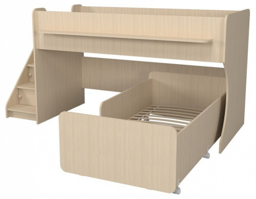 Кровать двухъярусная Р444-2, древесина коричневая светлая дуб. Фото №6