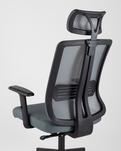 Кресло руководителя TopChairs Post серое. Фото №8