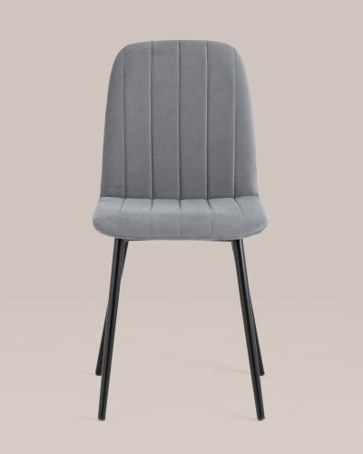 Стул Easy велюр серый. Фото №5