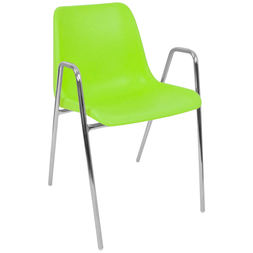 Стул Vicenza-4 высокие ножки с подлокотниками хром. Фото №11