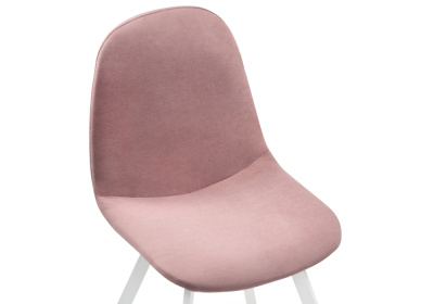 Стул Агот пыльно-розовый / белый каркас. Фото