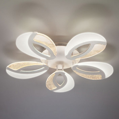 Потолочная люстра Eurosvet Flake 90140/5 белый 70W. Фото