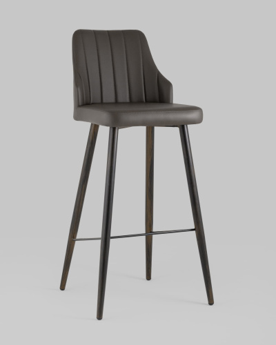Стул барный Коналл экокожа таупе. Фото №3
