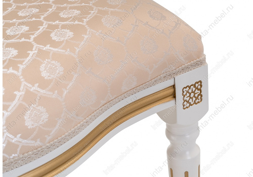 Стул деревянный Данте молочный с золотой патиной. Фото №16