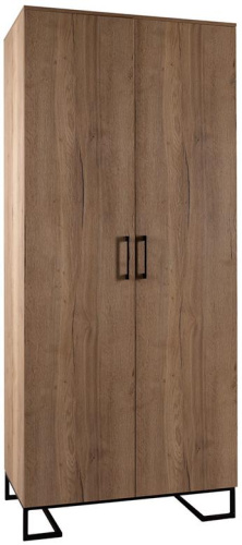 Шкаф двухстворчатый без зеркал Loft Дуб Табак. Фото №2