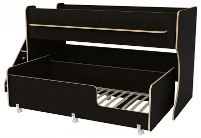 Кровать двухъярусная Р444-2 Капризун 7, древесина коричневая светлая дуб. Фото №3