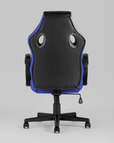 Кресло игровое TopChairs Sprinter синее фото Кресло игровое TopChairs Sprinter синее. Фото №6