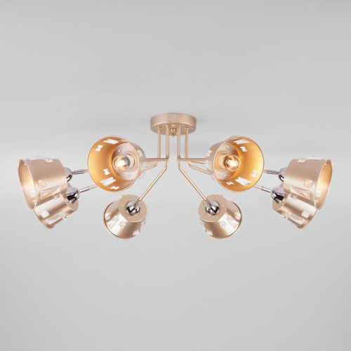 Потолочная люстра Eurosvet Benna 70105/8 шампань. Фото №2