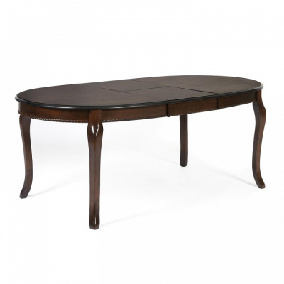 Стол раскладной Royal ( RY-T6EX ) дерево гевея/мдф, 150+44х106х75см, Tobacco. Фото