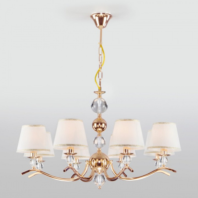 Подвесная люстра Eurosvet Sortino 60097/8 золото фото Подвесная люстра Eurosvet Sortino 60097/8 золото. Фото №2