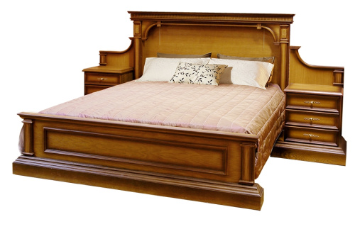 Кровать 2-х спальная Верона -27 М (160) с двумя тумбами (без основания). Фото №1