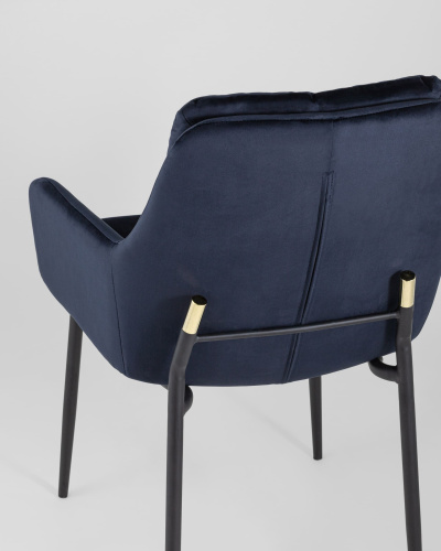 Кресло Саманта велюр темно-синий. Фото №8
