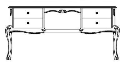 Стол туалетный Мокко ММ-316-06. Фото