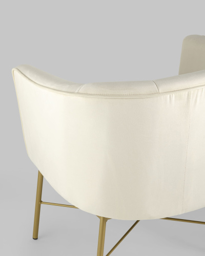 Кресло Шале велюр бежевый. Фото №8