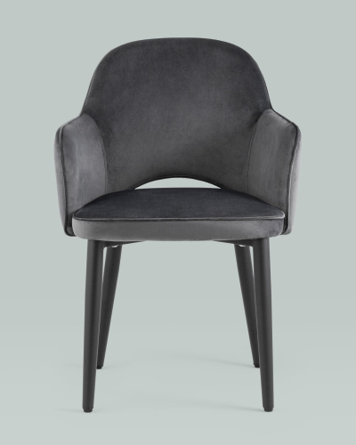 Стул Венера велюр серый. Фото №6