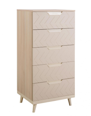 Комод с 5 ящиками Сканди Жемчужно-белый фото Комод с 5 ящиками Сканди Жемчужно-белый. Фото №2