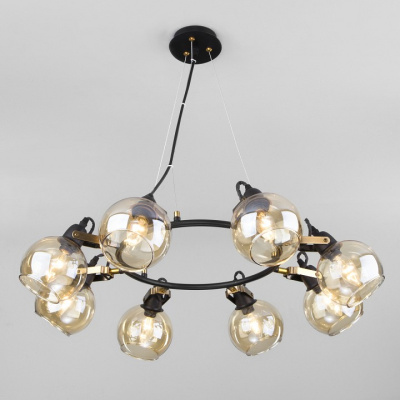 Подвесная люстра Eurosvet Mateo 70119/8 черный фото Подвесная люстра Eurosvet Mateo 70119/8 черный. Фото №2