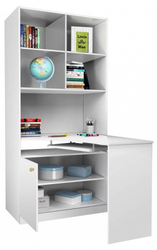 Стол компьютерный Polini Kids Fun, белый. Фото №4