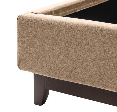 Кровать с ортопедическим основанием и ящиком Сканди Лайт 1.6 Бежевый. Фото №7