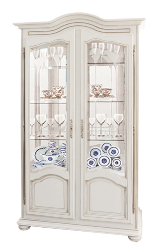 Шкаф с витриной Давиль ММ-126-62 стекло декор. Фото №1