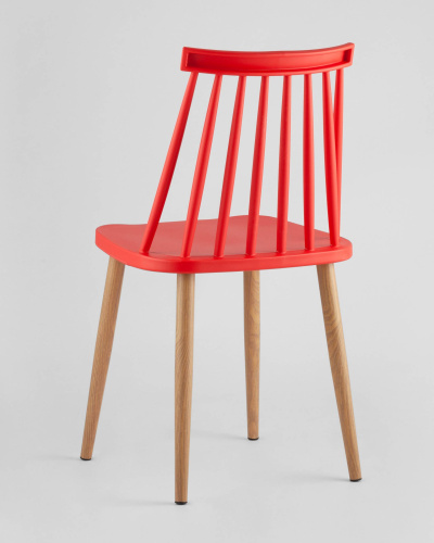 Стул Морган пластиковый красный. Фото №7