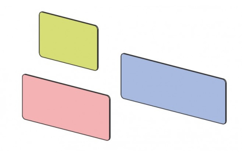 Панель настенная для кроватей Силуэт 1000. Фото №1