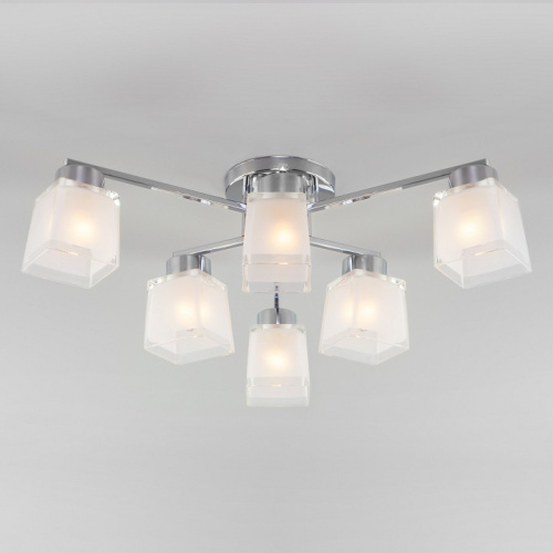 Потолочная люстра Eurosvet Delfi 30162/6 хром. Фото №1