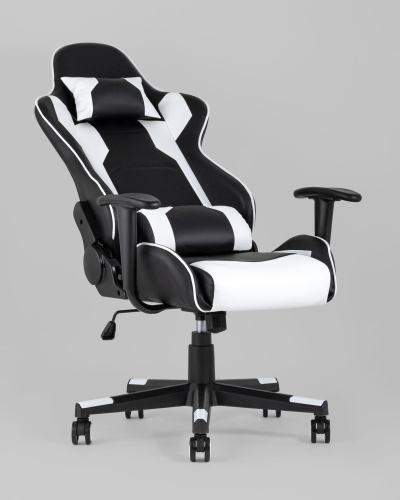 Кресло игровое TopChairs Diablo белое. Фото №8