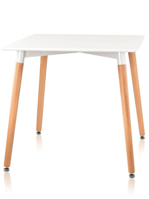 Стол Oslo 80*80, белый. Фото №2