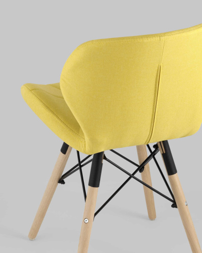 Стул Бон рогожка желтый. Фото №8