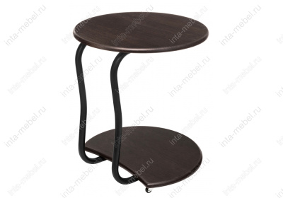 Журнальный стол Андромеда черный матовый / орех. Фото