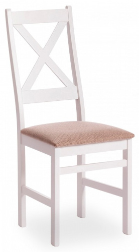 Стул CROSSMAN Многослойная фанера, 100*41*40, white, ткань бежевая (Ford William 7) (поставляется по 2 шт). Фото №1