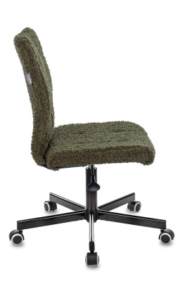 Кресло Бюрократ CH-330M хаки экомех крестовина металл черный. Фото