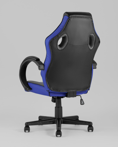 Кресло игровое TopChairs Sprinter синее фото Кресло игровое TopChairs Sprinter синее. Фото №7
