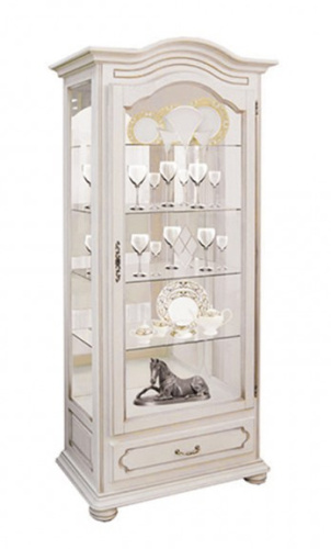 Шкаф с витриной Давиль ММ-126-54П (правая) декор. Фото №1