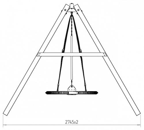 Качели детские Р911-23, коричневый. Фото №8
