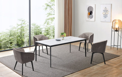 Стол DT-2010 белая керамика MR35 (160) фото Стол DT-2010 белая керамика MR35 (160). Фото №3