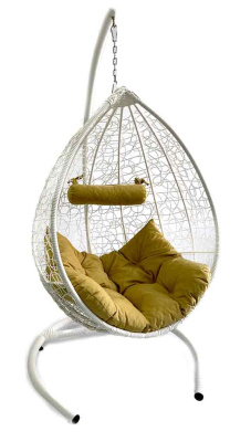 Подвесное кресло "КРИТ", цвет: белый. Фото №3