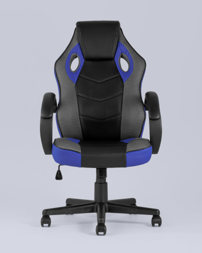 Кресло игровое TopChairs Sprinter синее фото Кресло игровое TopChairs Sprinter синее. Фото №5