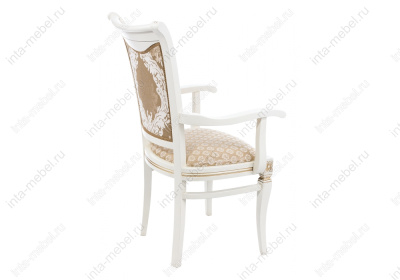 Стул деревянный Mariano молочное / патина. Фото