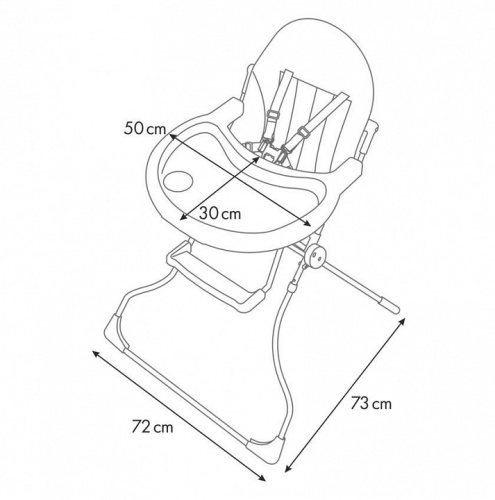 Стул для кормления Polini Kids 152, бежевый фото Стул для кормления Polini Kids 152, бежевый. Фото №9
