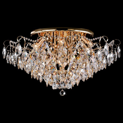 Потолочная люстра Eurosvet Crystal 10081/12 золото/прозрачный хрусталь Strotskis фото Потолочная люстра Eurosvet Crystal 10081/12 золото/прозрачный хрусталь Strotskis. Фото №2