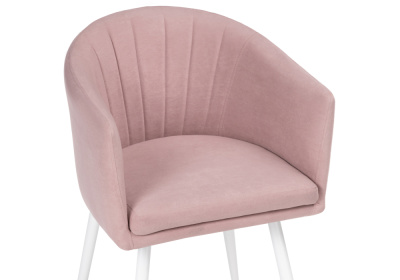 Стул Валета пыльно-розовый /  белый. Фото