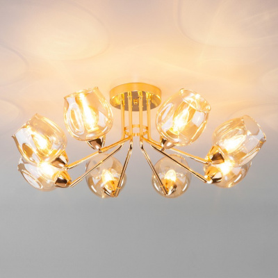 Потолочная люстра Eurosvet Marci 30164/8 золото. Фото