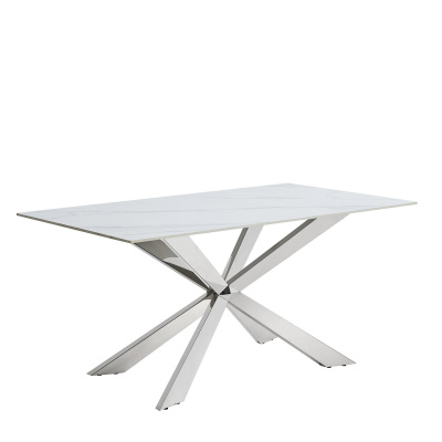 Стол T088 (160) камень белый матовый Calacata фото Стол T088 (160) камень белый матовый Calacata. Фото №2