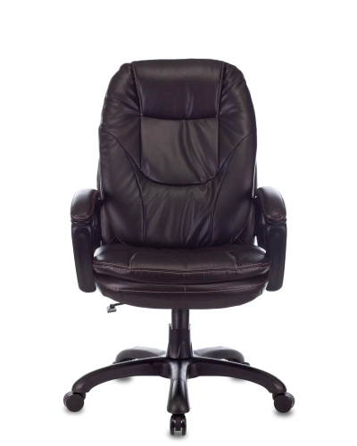 Кресло руководителя Бюрократ CH-868N темно-коричневый NE-15 эко.кожа крестовина пластик. Фото №4