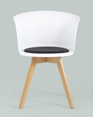 Стул Blossom с подушкой белый. Фото