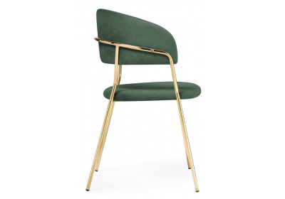 Стул Kamelia dark green / gold фото Стул Kamelia dark green / gold. Фото №3